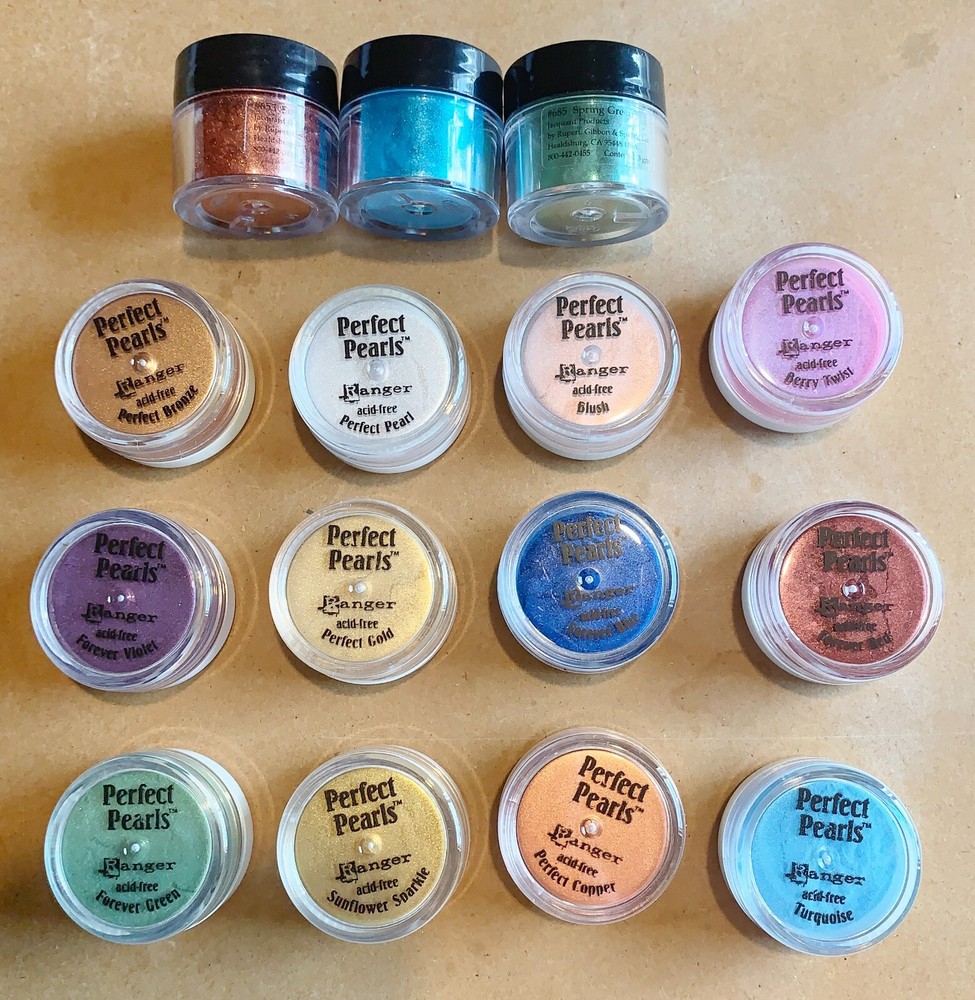 7 Diff+2 Diff Partial+3 Sets Ranger Perfect Pearls Pigment Powders-You Choose