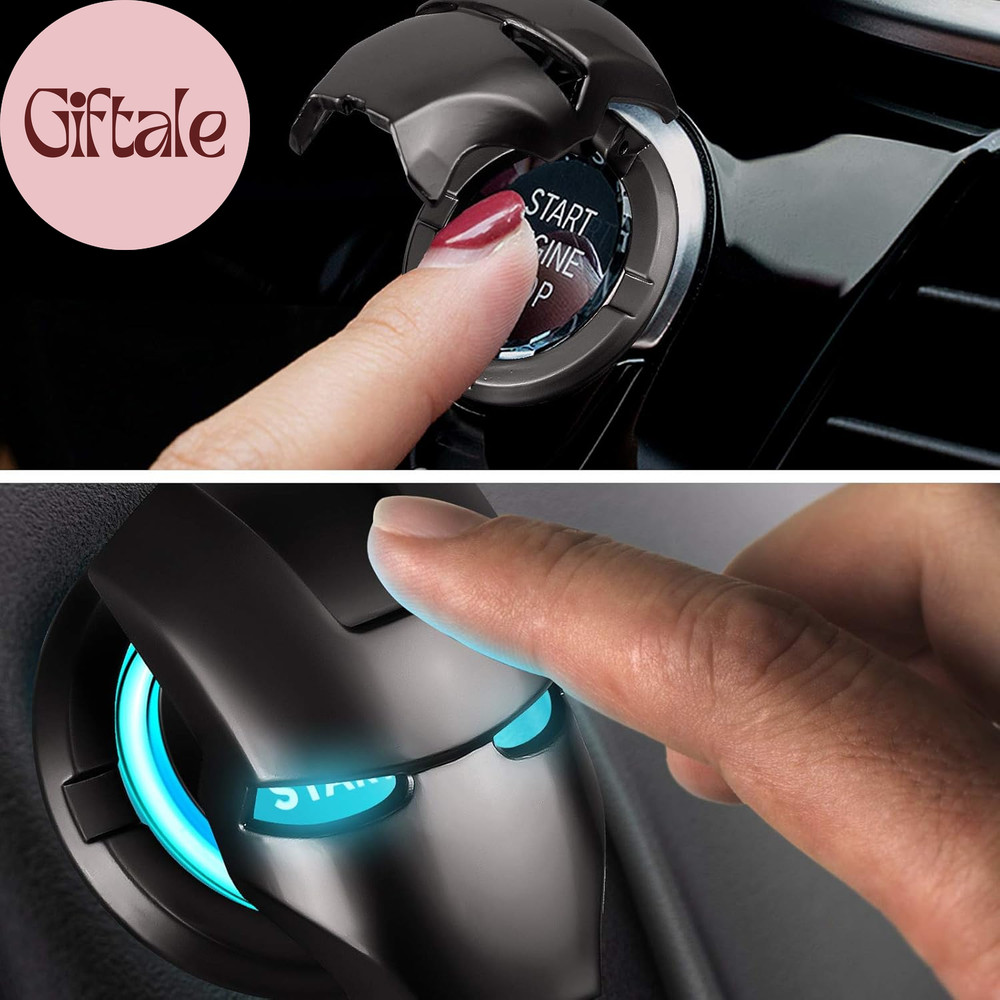 Car Engine Start Stop Button Cover Decorative Ring Push Start Button Ignition Pr