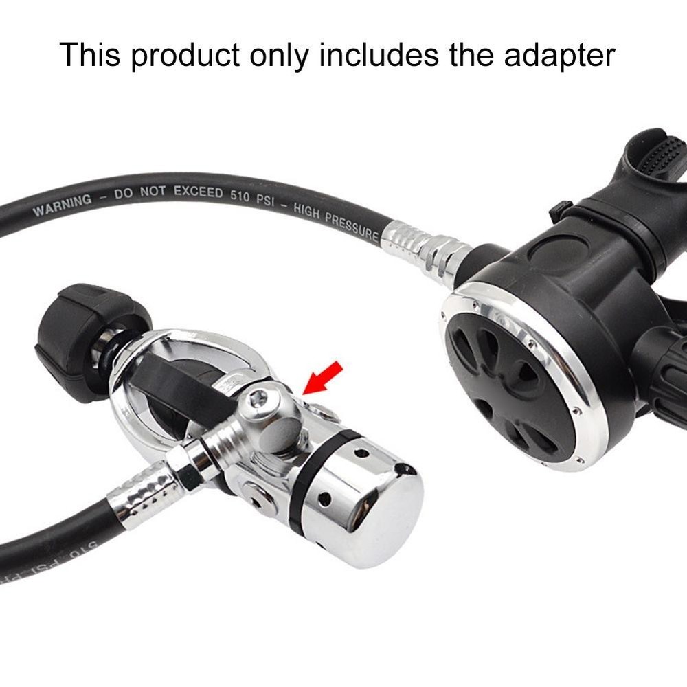 Diving Low Pressure Hose Adapter Connector 3/8 24inch Thread Specification