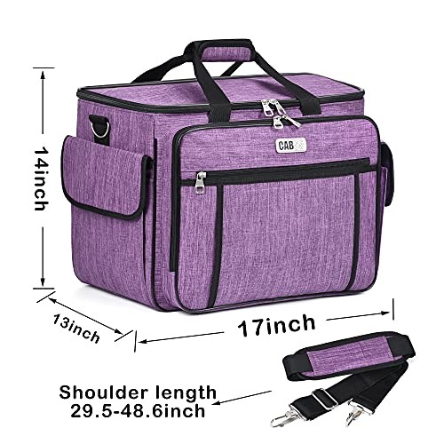 Sewing Machine Case - Carrying Bag with Removable Padding, Tote for Purple