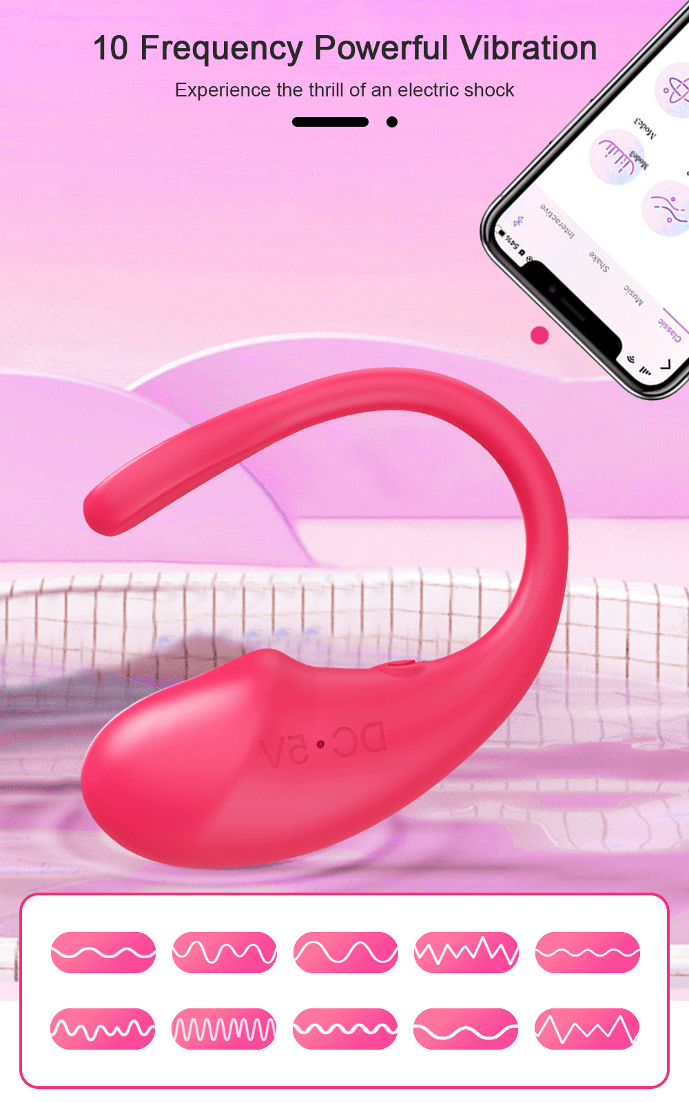 APP Remote Bullet Egg Wearable Clit Vibrator G-Spot Massager Sex Toys for Women