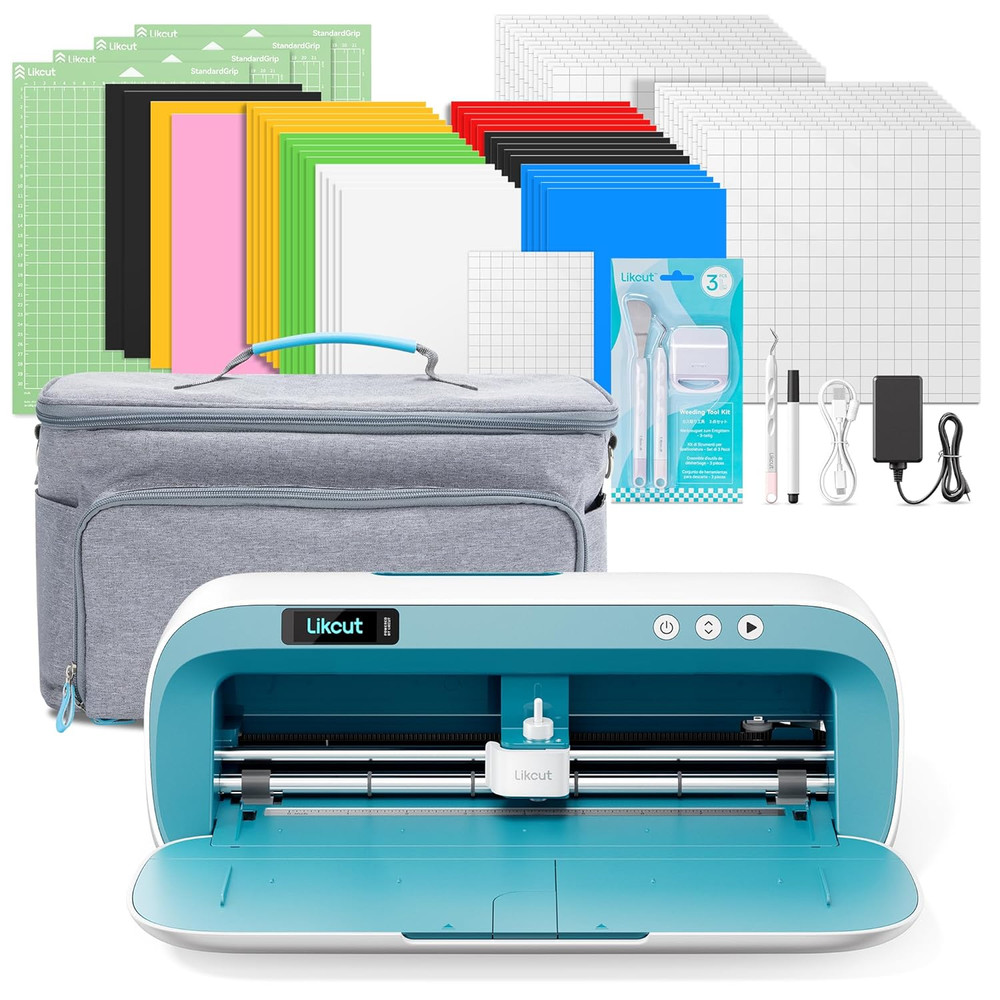 S41 Vinyl Cutter Machine - Portable Vinyl Cutting Machine Creator Bundle with Ca