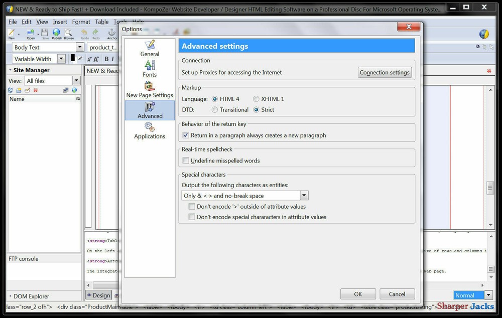 NEW & Fast Ship! KompoZer Website Developer / Designer HTML Editing Software PC