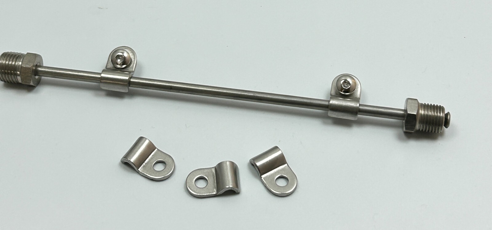 3/16" Stainless Steel Brake Line Clamp set 24pc Street Rod Custom Universal