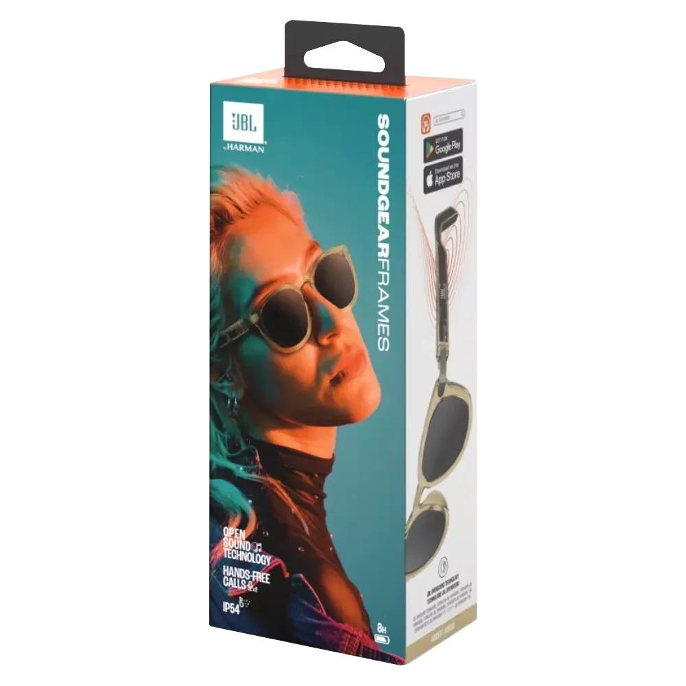 JBL SoundGear Frames Audio Sunglasses Round -ONYX- Bluetooth Speaker Hands Free