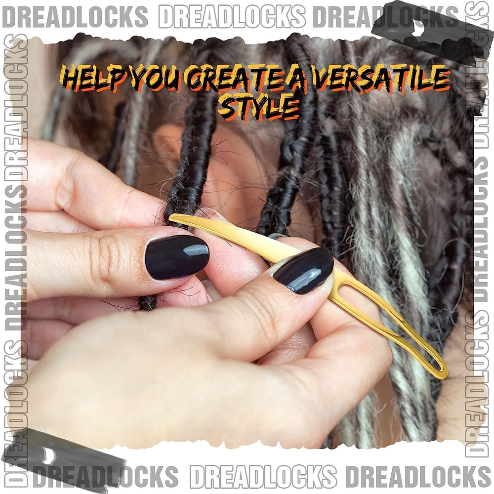 WILLBOND 12 Pieces Interlocking Tool for Locs Dreadlocks Tool Crochet Needle Hai