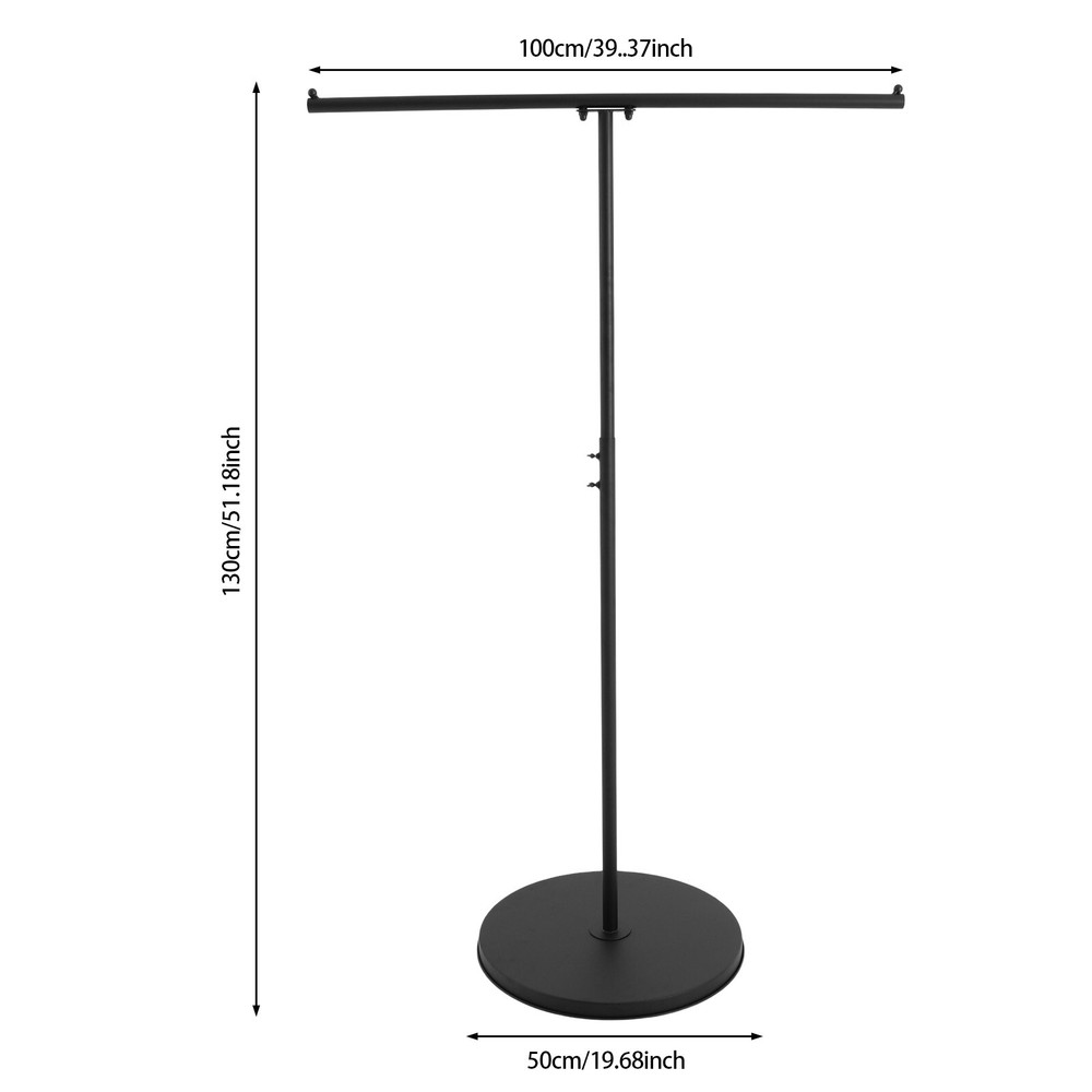 Display Rack Adjustable Round Base T-style Handbag Display Stand For Retail Use