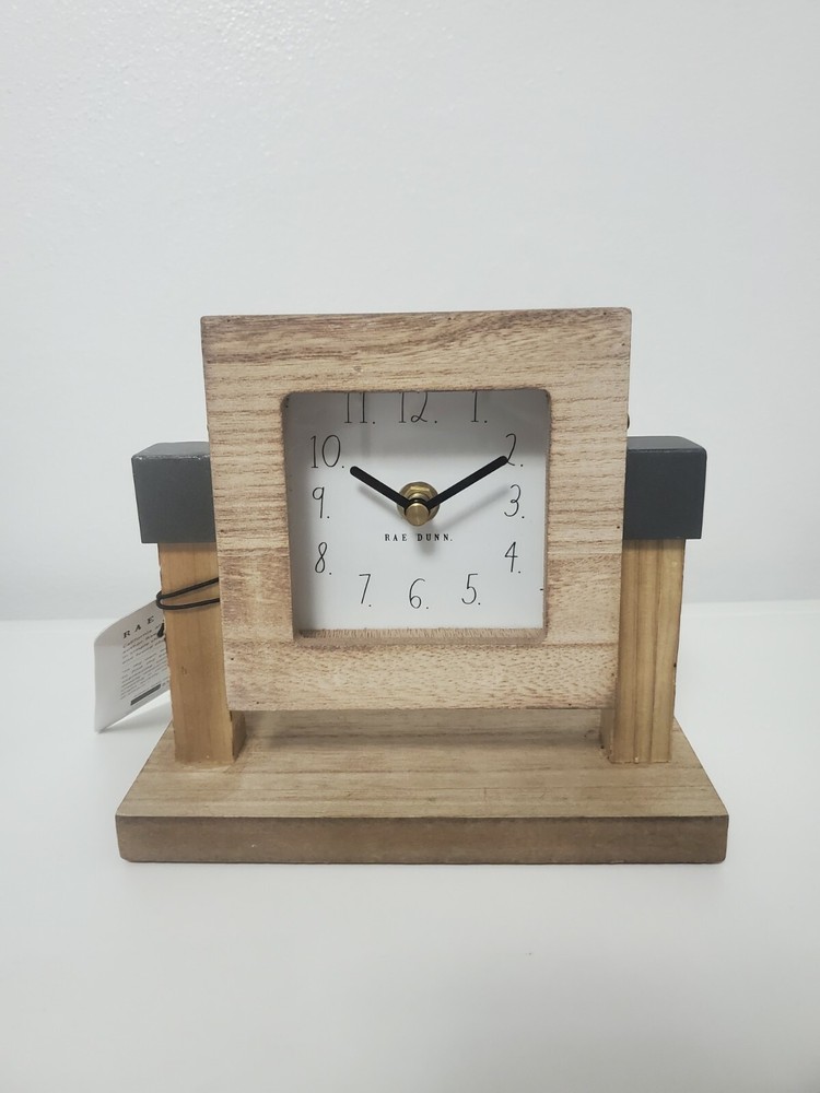 Rae Dunn Wooden clock