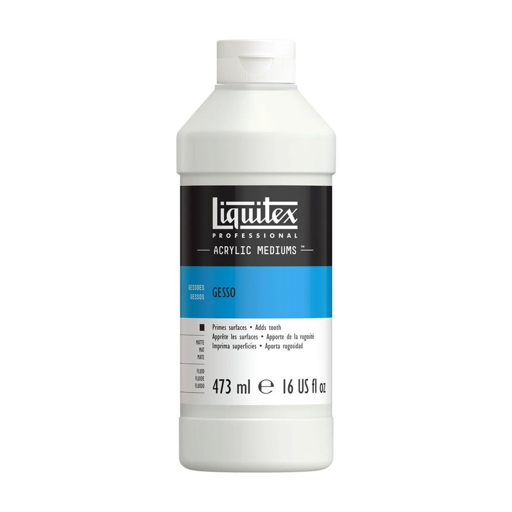 Professional Gesso Surface Prep Medium 473ml 16-oz White