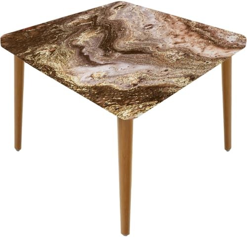 Marble Texture Background Elastic Edge 24" x 24" (Square) Wood Texture -14