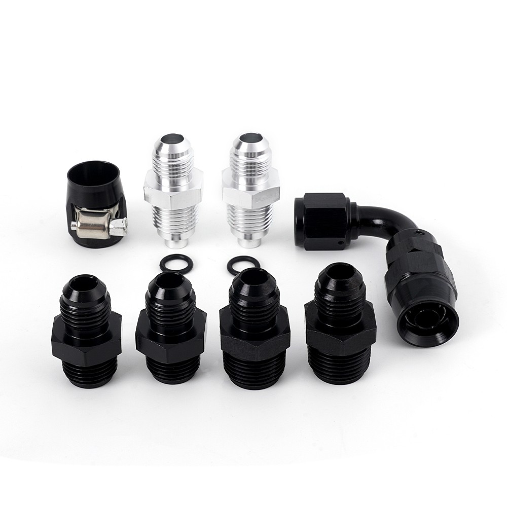 Universal 6AN Power Steering Pump Hose Kit For GM LS Swap Pressure Return Line