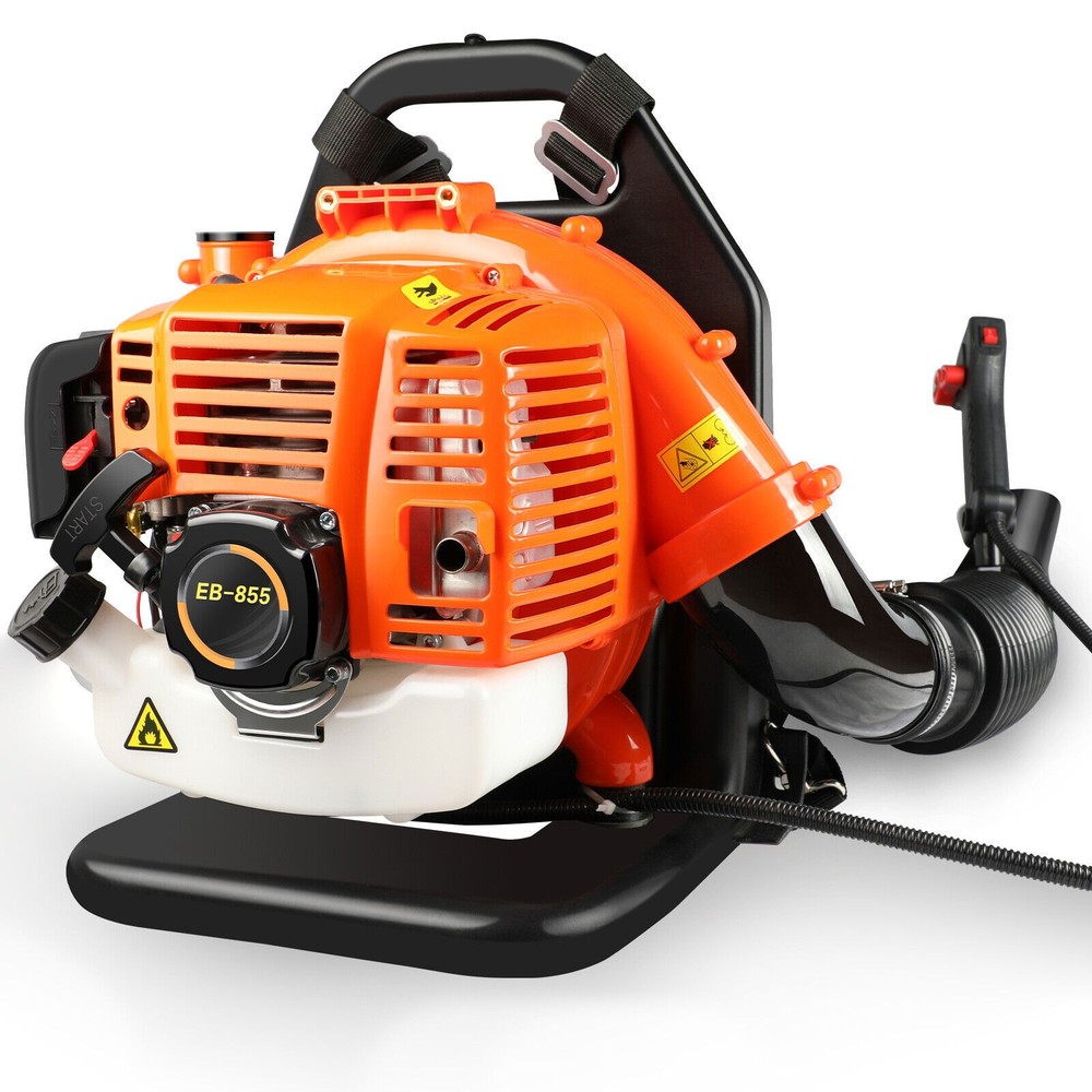 New Powerful Backpack Leaf Blower Gas LeafBlower 43cc 2-Stroke 665CFM 270MPH 3HP