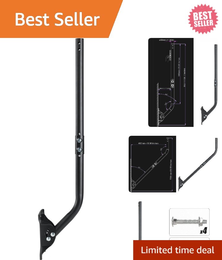 33.25” Adjustable Antenna Mounting Pole - Reliable J Pipe for Optimal Reception