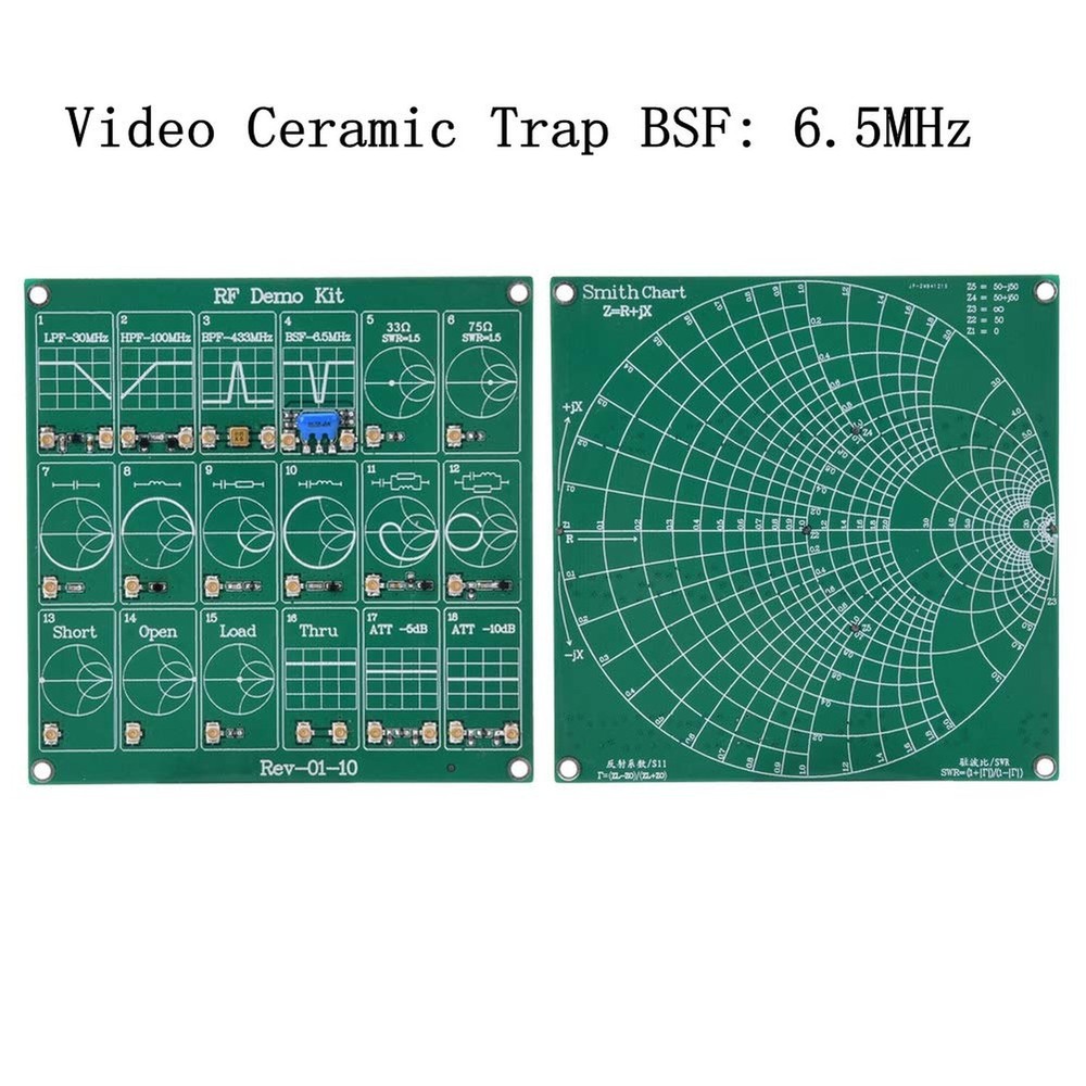 RF Test Board, 18 Functional Modules RF Demo Kit NanoVNA RF Test Module Vecto...