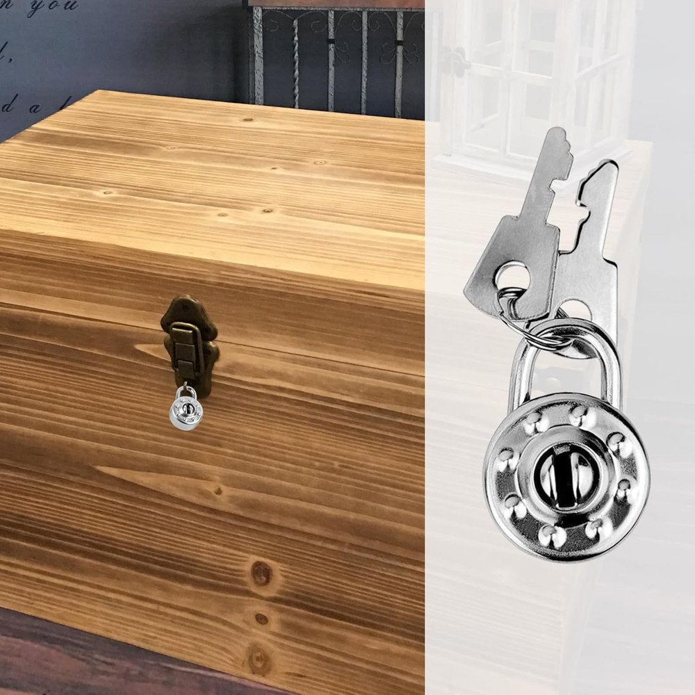 10 Pack Mini Diary Padlock, Small Locks with Keys, Tiny Luggage Locks for Tra...