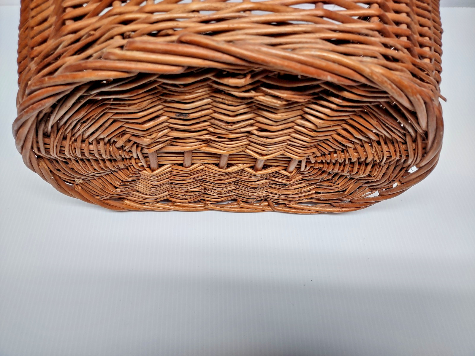 VTG Handmade Wicker Storage Container Front Handlebar Bicycle basket