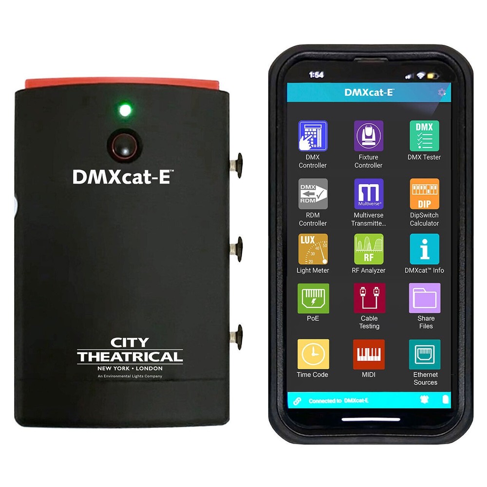 City Theatrical DMXcat-E Multi Function Test Tool DMX Lighting
