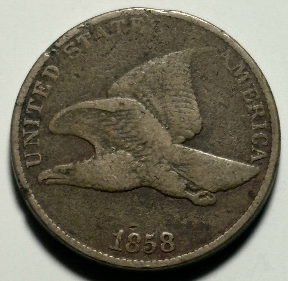 1858 Flying Eagle Cent S.L. — Circulated, Original Surfaces 🔥 No Damage