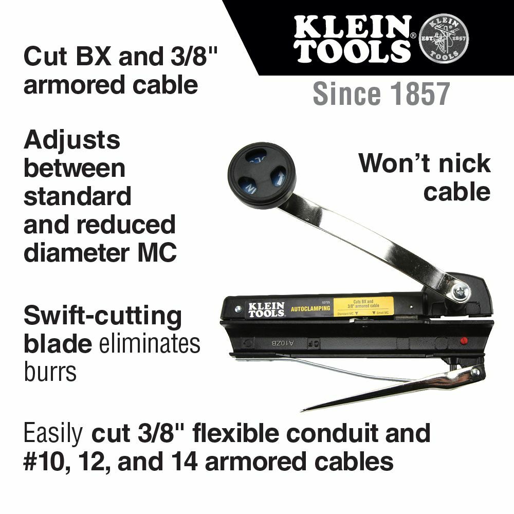Klein 53725 Armored and BX Cable Cutter