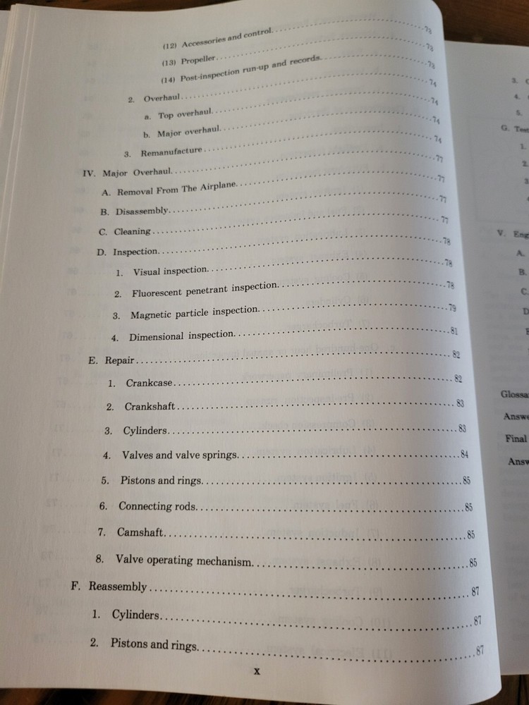 1985 Aircraft Reciprocating Engines Training Manual