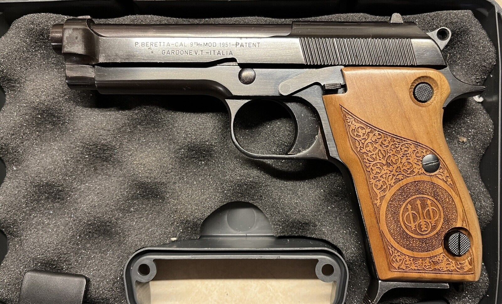 Beretta Model 1951 Turkish Walnut Wood Grips. Floral. Fits The Tariq. US Selller