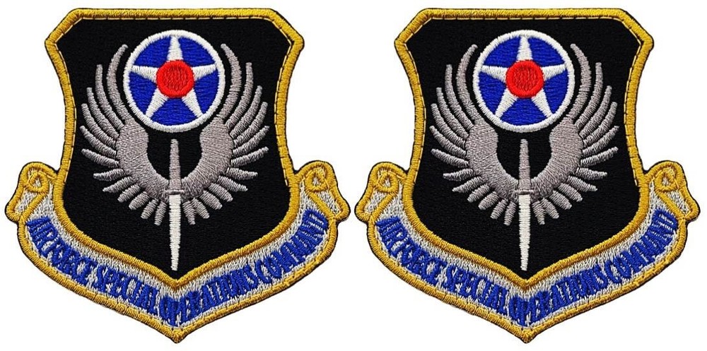 AFSOC Air Force Special Operations Command Tactical Patch  -2PC HOOK BACK  3"x3"