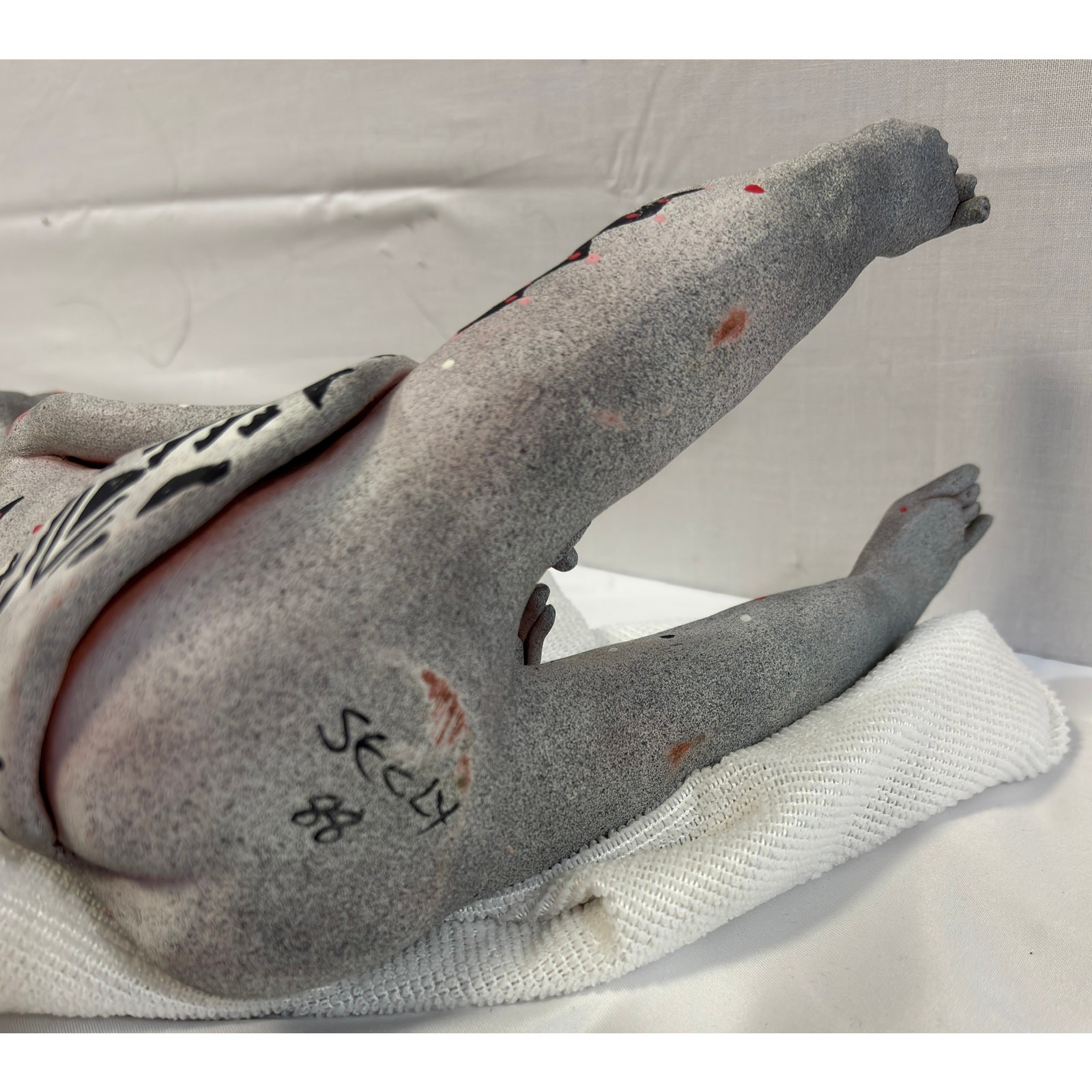 Seely Yazzie Navajo Jackrabbit Sculpture 1988 Native American Pottery 9.5" OOAK