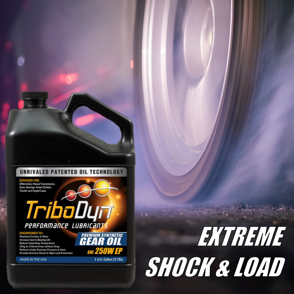 TriboDyn Full Synthetic SAE 250W Gear Oil with Ceramic Coating - Free Shipping