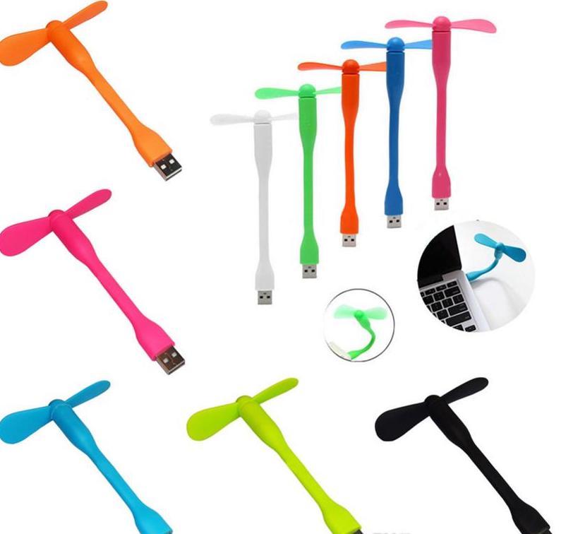 LIGHT USB MINI FAN cooling portable flexible laptop desk desktop computer pc