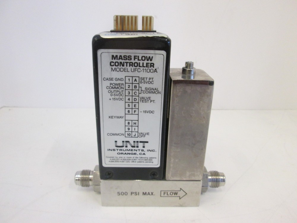 Unit Instruments, UFC-1100A, Mass Flow Controller, 1 SLPM, NH3, Used