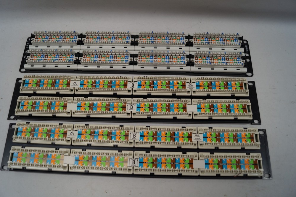 LOT (3) ICC Lucent Cat5e Patch Pack 1100PSE Power Sum Panels WORKING B343