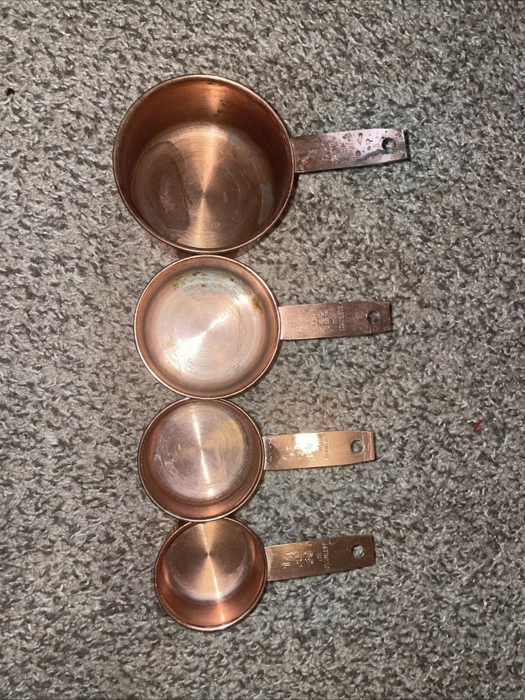 Copper Plated Stainless Measuring Cups