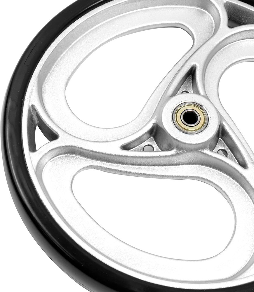 2 Pcs Wheels Replacement for Wheelchairs Solid 10 Inch Walker Wheels Replacement