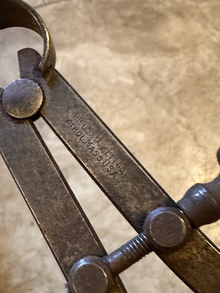 Vintage L.S. Starrett 8” Spring Joint Outside Caliper Tool Yankee Pattern
