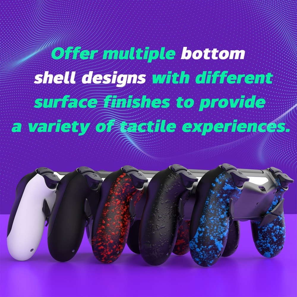 Dawn Type-C Version Remap Kit for PS4 Slim Pro Controller-4 Back Buttons & Shell