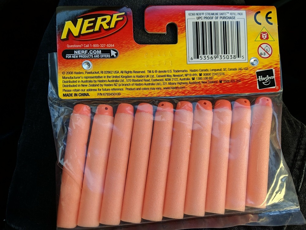 Nerf Streamline Darts Refill 10 Pack 62360 | Brand New! 🔫