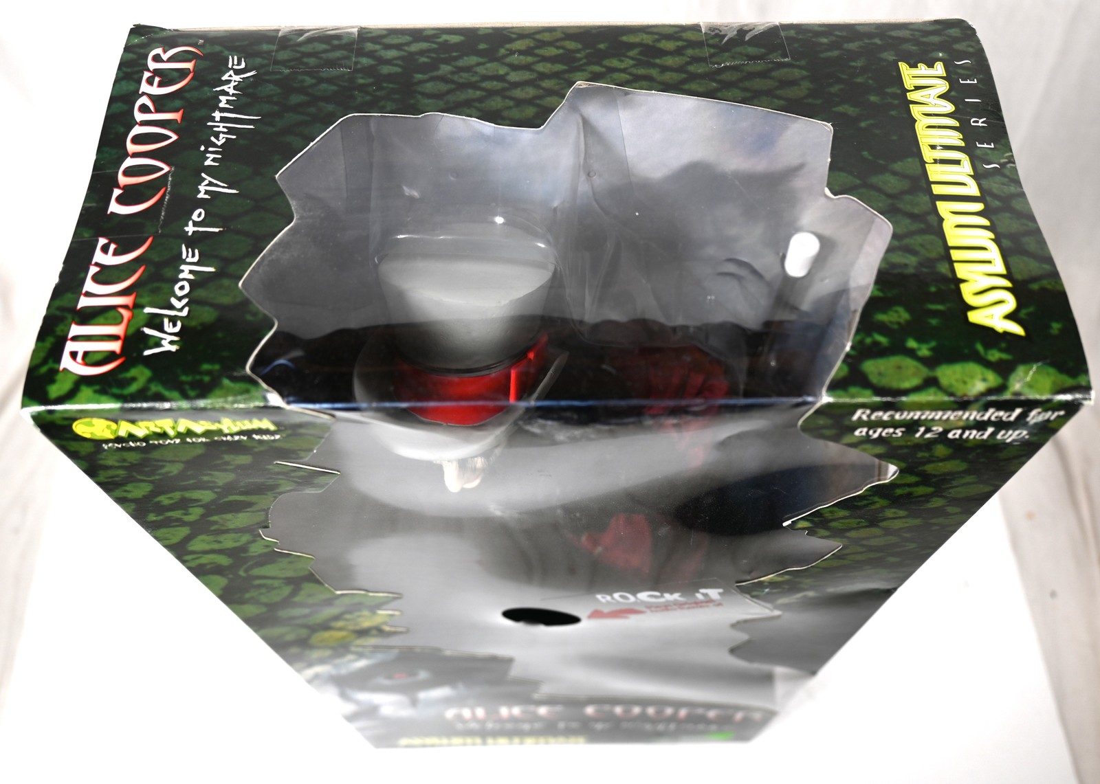 NEW ALICE COOPER Welcome To My Nightmare Art Asylum 18" SINGING ACTION FIGURE