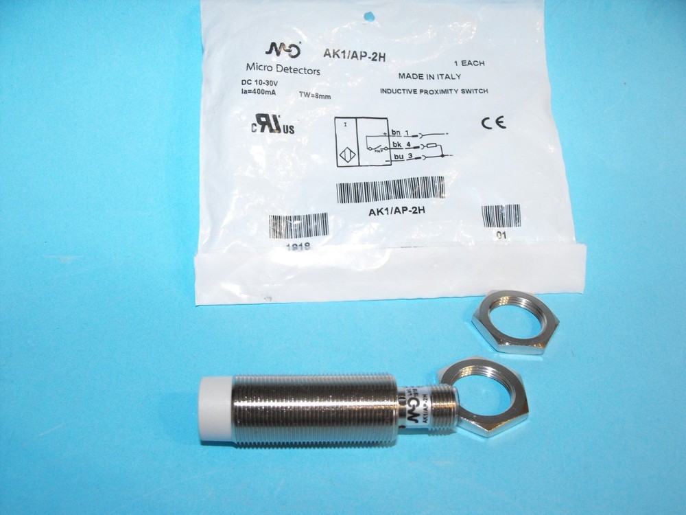Micro Detectors AK1/AP-2H.Proximity Switch sensor.10-30VDC.NEW