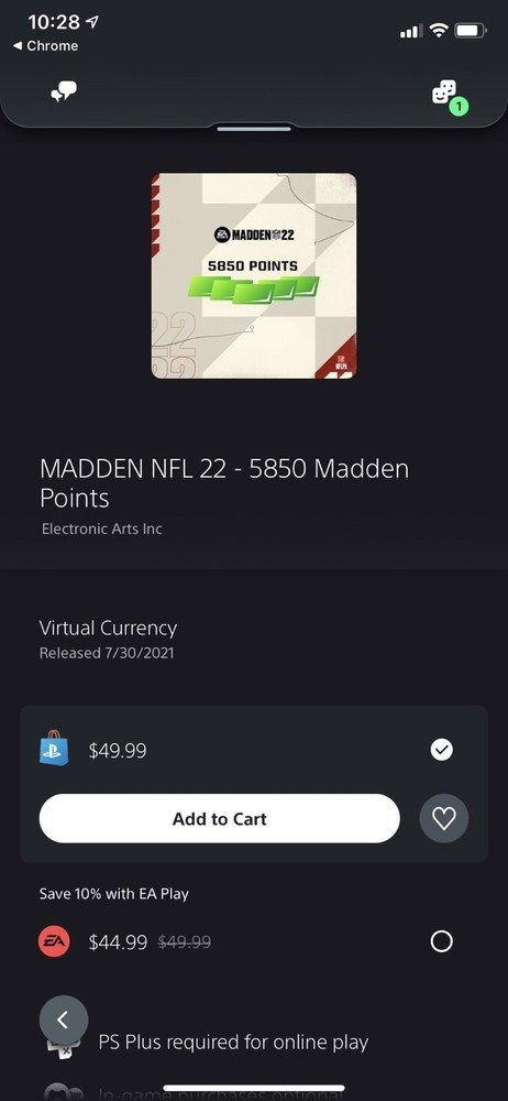MADDEN NFL 22 Points