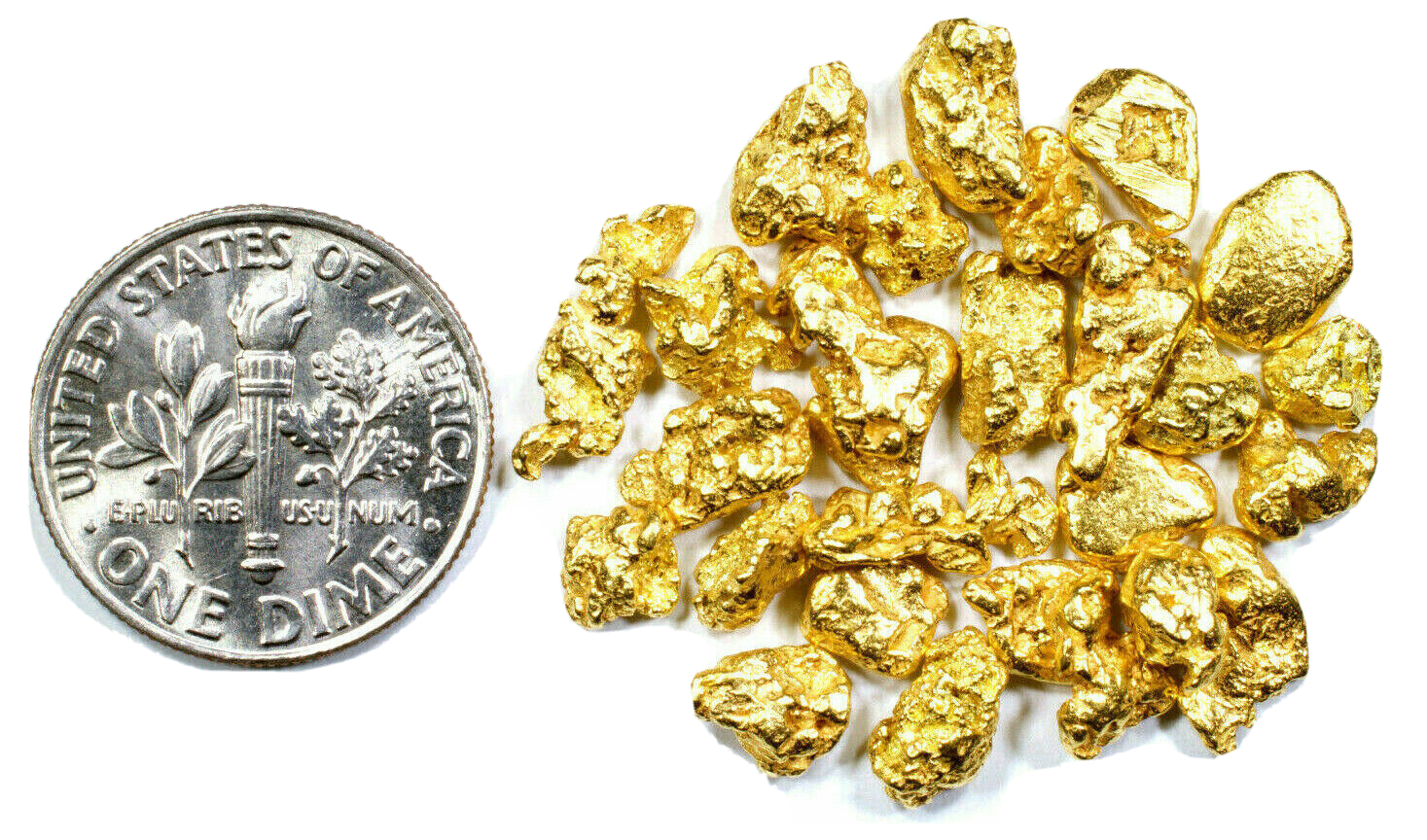 .450+ GRAMS ALASKAN YUKON BC NATURAL PURE GOLD NUGGET HAND PICKED (#G450+)