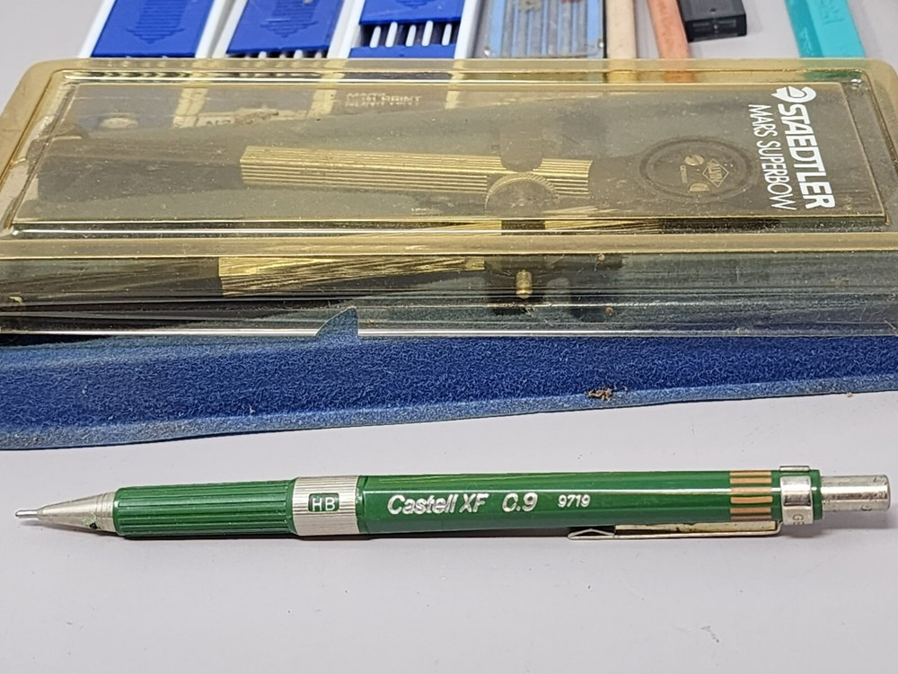 Vintage Staedtler Mars Superbow Drafting Tools Mechanical Lead Refills Template