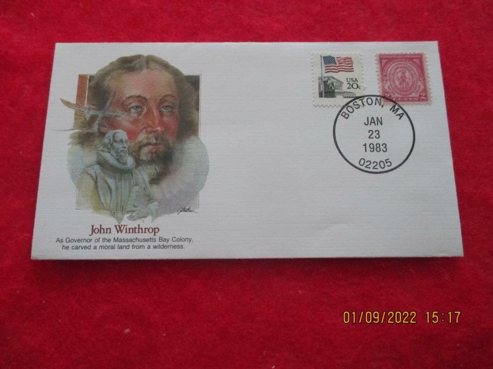 Massachusetts: 7 Various First Day Covers