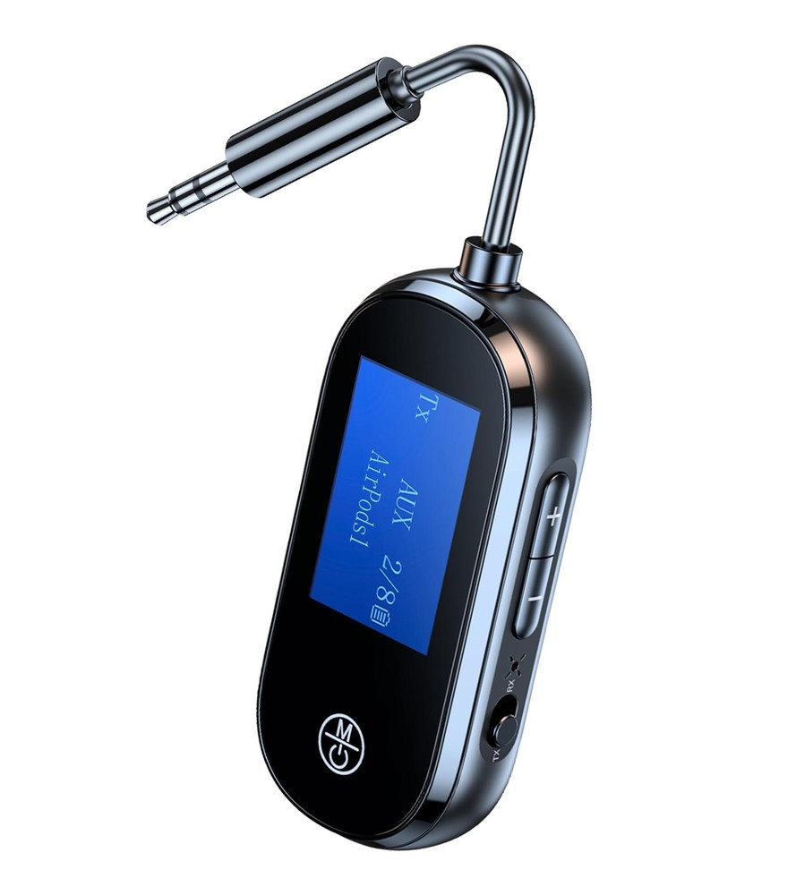 Airplane Bluetooth Adapter for Headphones LCD Transmitter for TV PC Flight