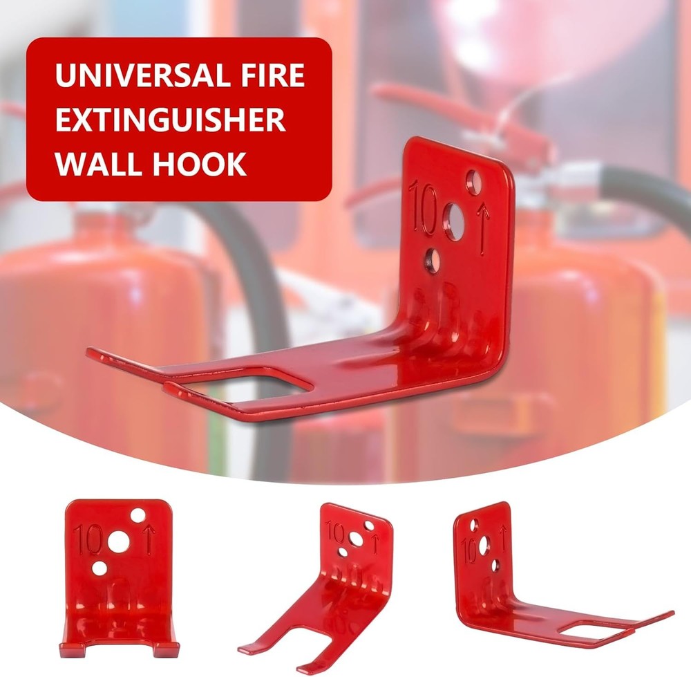 Fire Extinguisher Mounts & Brackets,4 Pack 4 Pack, Red