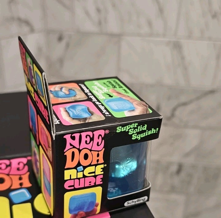NeeDoh Nice Cube Super Solid Squish BLUE 🔵 NEW Ships Same Day