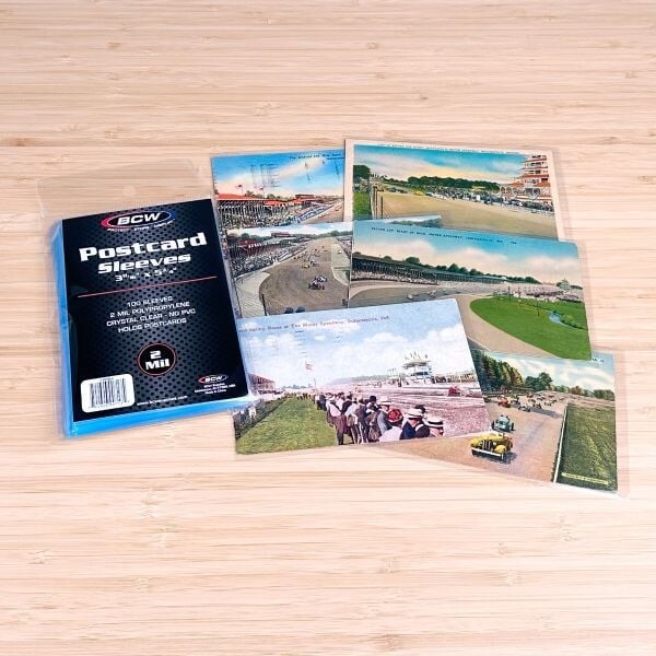 Postcard Protection Sleeves Ultra Thin Bags 3 11/16 X 5 3/4 New Holders By BCW