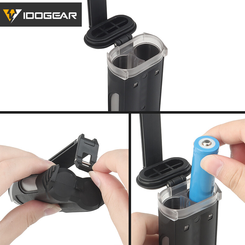 IDOGEAR Tactical Battery Case Pack Storage Box For CR123/AAA Double Version Camo