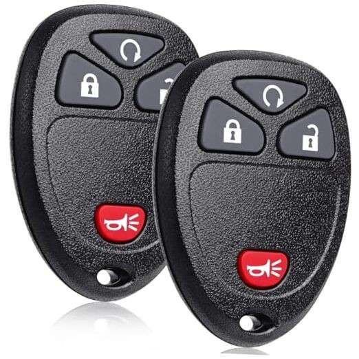 4-Button Car Key Fob Replacement: 2 Pcs Keyless Entry Remote 4Btn-OUC60221