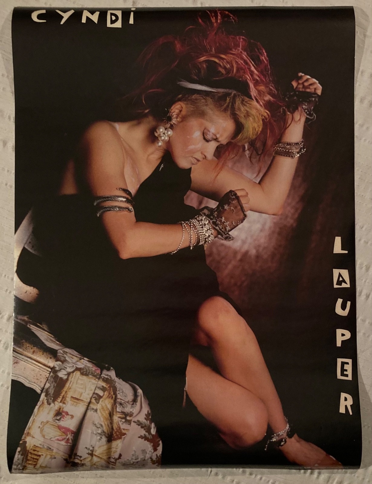 Cyndi Lauper 1984 Poster Funky