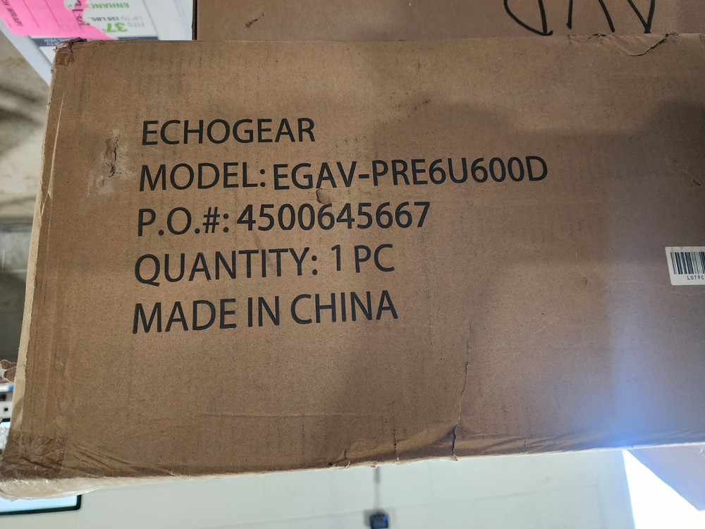ECHOGEAR 6U Enclosed Network Rack - EGAV-PRE6U600D